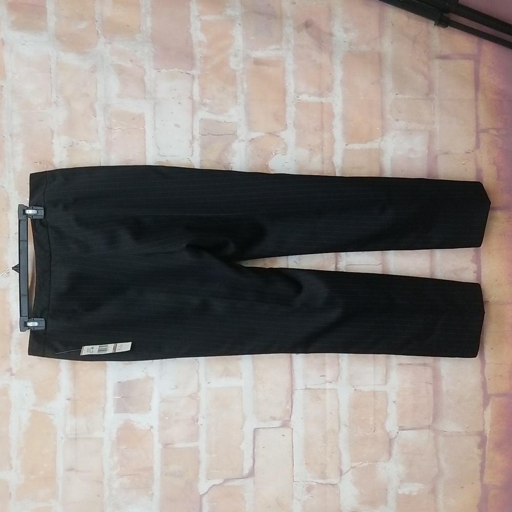 Le Suit Black Blue Pinstripe Suit - Picture 8 of 16
